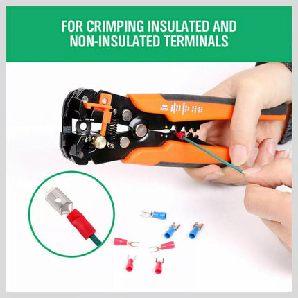 Automatic Wire Cutter Stripper Pliers Electrical Cable Crimper Terminal Tool AU - Aimall