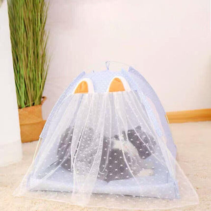 Pet Dog Cat Nest Bed Tent House Puppy Cushion Warm Fluffy Portable Pet Tent Play - Aimall