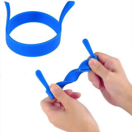 4pcs Silicone Egg Rings Non Stick Kitchen Baking Tools Pancake Handles AU Stock - Aimall