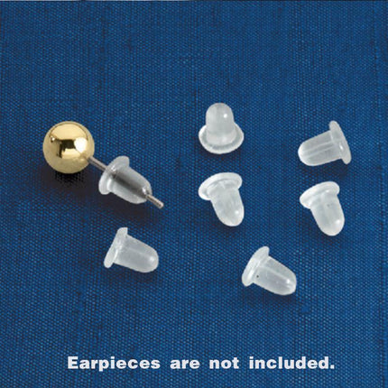 Pack of 100 x Rubber Earring Back Backs Backing Backings Stops 5mm Findings - Aimall