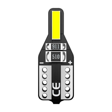 10PCS Canbus T10 LED 7020 SMD White Car Side Wedge Light Globe Bulbs 194 168 W5W - Aimall