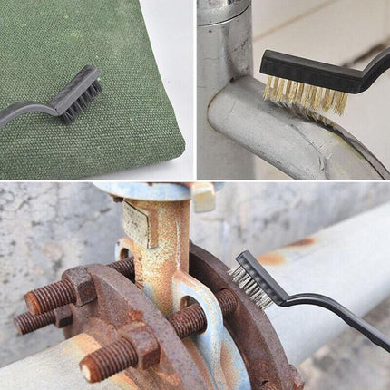 6 PCS Small Wire Durable Brush Set Steel Cleaning Brushes Brass Metal Tools AU - Aimall