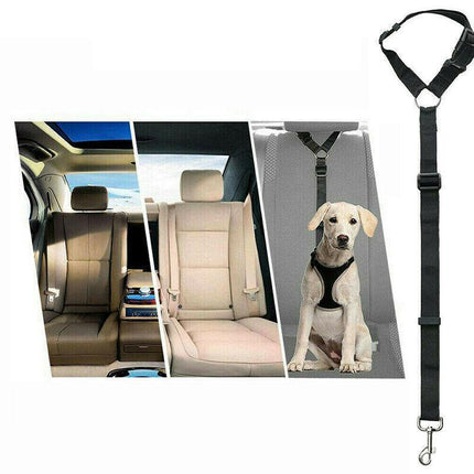 Dog Pet Safety Seat belt Clip for Car Vehicle Seatbelt Adjustable Harness LeadAU - Aimall