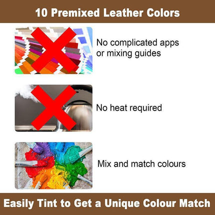 Advanced Leather Repair Gel Kit Filler Restore Car Seat Sofa Scratch Rips Holes - Aimall