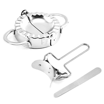 10 Dumpling Maker Stainless Steel Dough Press Pie Ravioli Making Mold Mould Tool - Aimall
