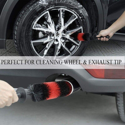 45CM Cleaning Tool Wash Cleaner Tire Rim Scrub Brush Car Vehicle Wheel Hub Brush - Aimall