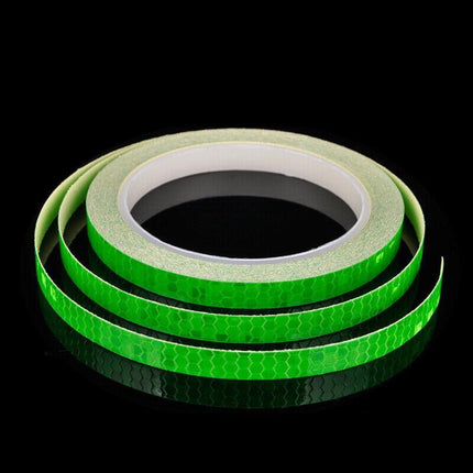 Hi-Vis Reflective Tape for Bicycles, Cars, Bikes - 1cm Wide x 8m Long AU STOCK - Aimall