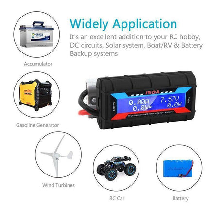 150A Digital LCD Amp Watt Meter Power Analyser Solar Caravan AU - Aimall