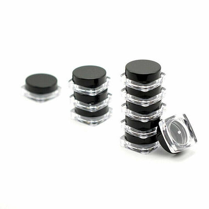 UP 200pc 3g Sample Bottle Cosmetic Makeup Jar Pot Face Cream Lip Balm Containers - Aimall