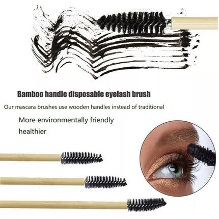 50-200 Disposable Mascara Wands Eyelash Brushes Applicator Lash Extension Brush - Aimall