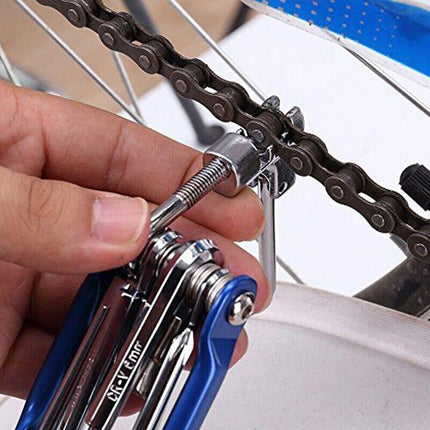 Bicycle Chain Multi-function Bike Portable Breaker Tool Repair Kit Extractor - Aimall