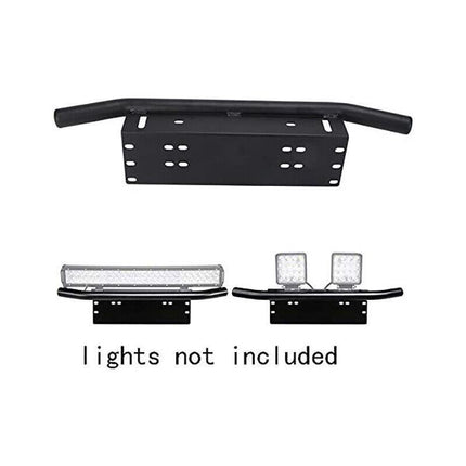 24'' Bull Bar Front Bumper License Number Plate Mount Bracket LED Light Holder - Aimall