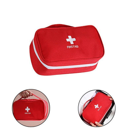Portable Empty Emergency First Aid Box Pack Outdoor Camping Survival Bag - Aimall