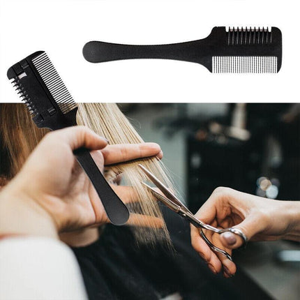 Professional Hairdressers Razor Comb Razor DIY Hair Cutting Thinning Trimmer AU - Aimall