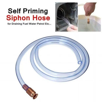 3M Self Priming Siphon Hose Water Jiggler Liquid Transfer Fuel Hose Pump Copper - Aimall