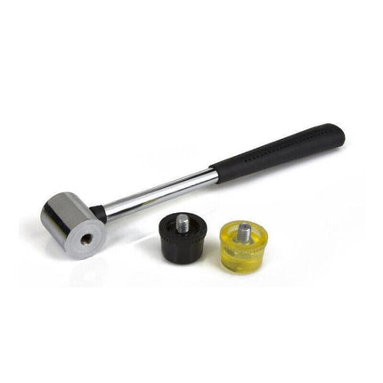 25MM Rubber Mallet Soft Face Hammer Double Side Grip Handle Shaft DIY No Harm AU - Aimall