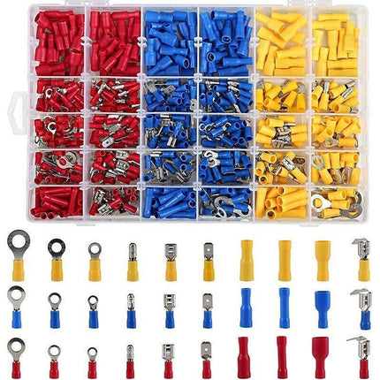 720PCS Assorted Crimp Terminals Electrical Wire Connector Spade Auto Car Kit Set - Aimall
