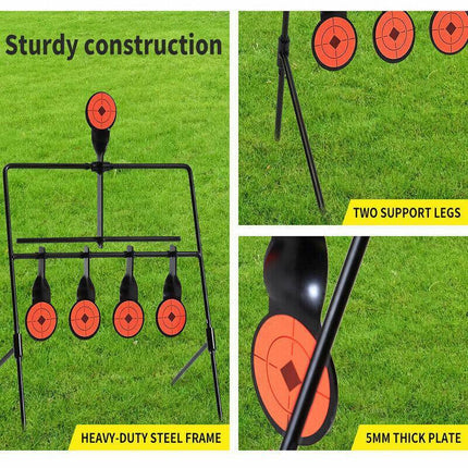 Centra Shooting Target Metal Splatter Archery Resetting Air Riffle Gun Game 2MM - Aimall