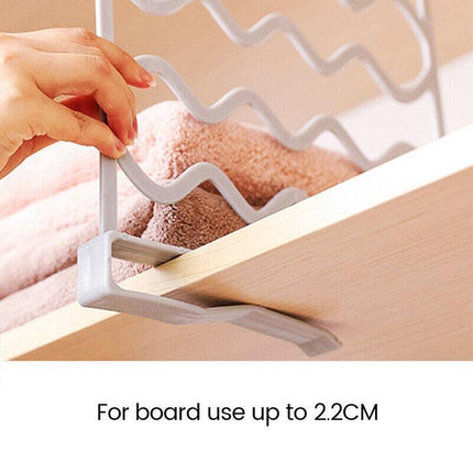 NEW 4PCS Closet Organizer Shelf Divider Clothing Rack Wardrobe Division Board AU - Aimall
