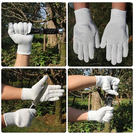 Anti Cutting Gloves Cut Resistant Level 5 Kitchen Butcher Protection Medium Size - Aimall