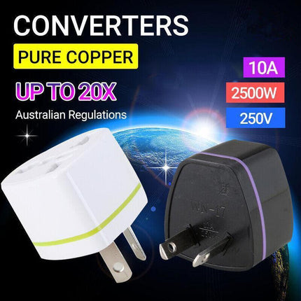 3X-20X US UK EU Universal to AU Australia AC Power Adapter Plug Travel Converter - Aimall