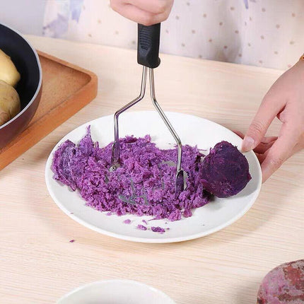 Kitchen Potato Masher Stainless Steel Vegetable Fruit Potatoe Press Crusher Tool - Aimall