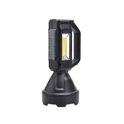 Solar LED Searchlight USB Rechargeable Spotlight Flashlight Torch Power Bank AU - Aimall