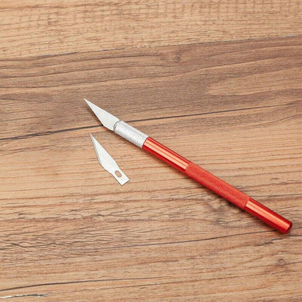 Cutter Metal Handle Engraving Tool Craft Knife With 5 Blade Scalpel AU STOCK - Aimall