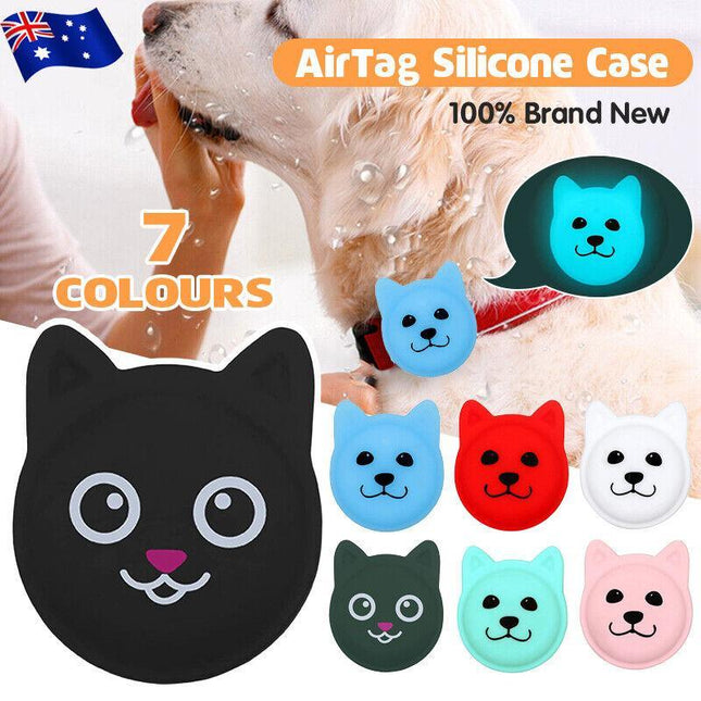 Silicone Pet Protective Case for Apple Airtag Loop GPS Finder Dog Cat Collar AU - Aimall