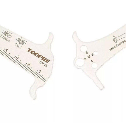 Bike Chain Wear Indicator Checker + Chains Hook, Bolt Gauge & Ruler - Aimall