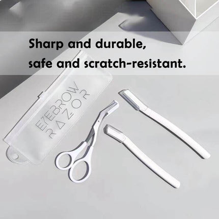 3 PCS Women's Eyebrow Razor Dermaplaning Kit Facial Hair Shaving Razor Tool Kit - Aimall