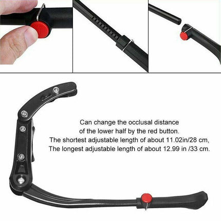 Strong Bike Bicycle Adjustable Side Kickstand Foot Kick Stand Parking Kick Stand - Aimall