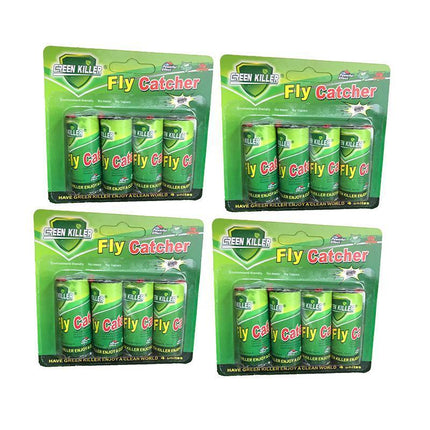 UP TO 24 Rolls 5*2CM Rolls Flies Insect Fly Glue Paper Ribbon Strip Sticky Tape - Aimall