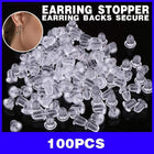 Pack of 100 x Rubber Earring Back Backs Backing Backings Stops 5mm Findings - Aimall