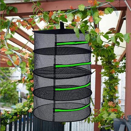 2-8 TIER DRYING NET LARGE SHELF HYDROPONIC HANGING GROW HERB PLANT DRY - Aimall