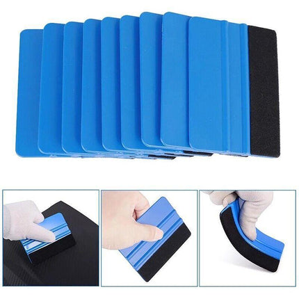 4PCS Car Wrapping Vinyl Squeegee Scraper Tool Wrap Soft Felt Edge Sticker Tools - Aimall