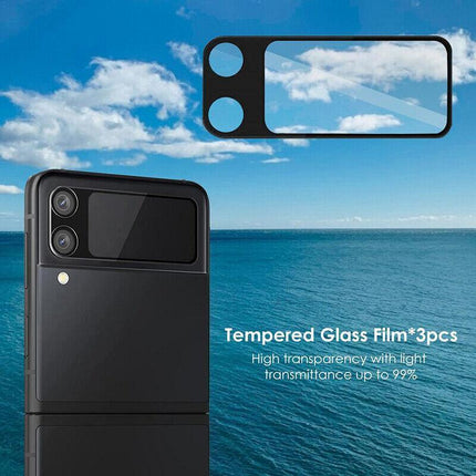 For Samsung Galaxy Z Flip 3 5G 3D Tempered Glass Camera Lens Screen Protector AU - Aimall