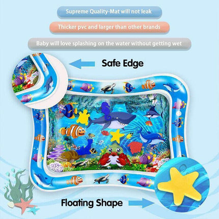 Baby Water Play Inflatable Mat Kids Children Infants Tummy Fun Time Sea World AU - Aimall