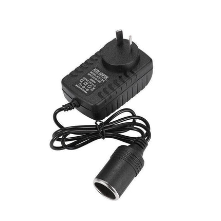 240V Mains Plug to 12V Socket Adapter Car Cigarette Lighter Power Converter PC - Aimall
