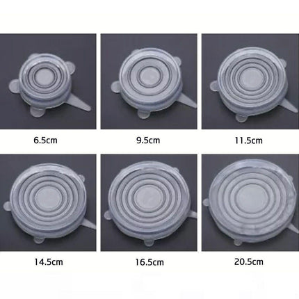 6X Stretch Reusable Silicone Bowl Wraps Food Saver Cover Seal Lids Nsta Lids Au Aimall