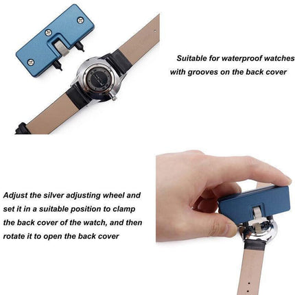 Watch Back Case Cover Opener Remover Wrench Repair Kit Removal Watchmaker Tool - Aimall