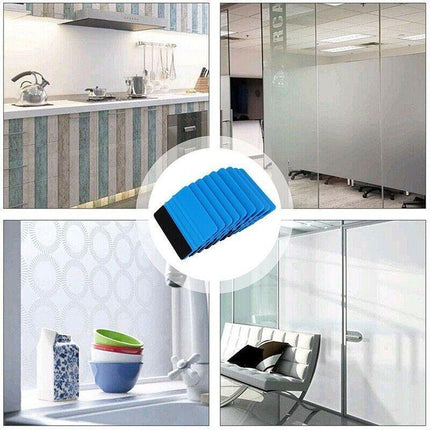 Felt Edge Squeegee For Decals Sticker Vinyl Sheet Car Wrap Applicator Tool Blue - Aimall