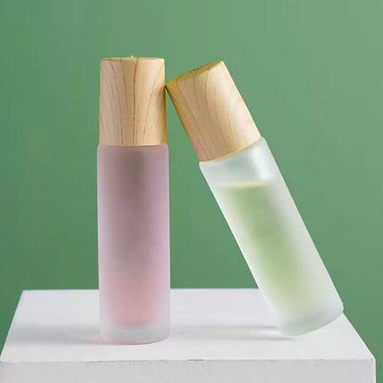 5X10ml Glass Bottle Roller Rollerball Perfume Frosted Essential Oil Roll On Ball - Aimall