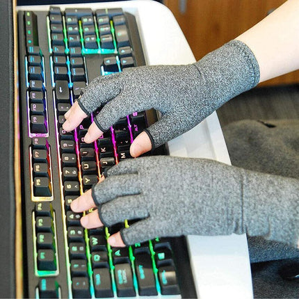 Arthritis Gloves Compression Joint Finger Pain Relief Hand Wrist Support Brace - Aimall