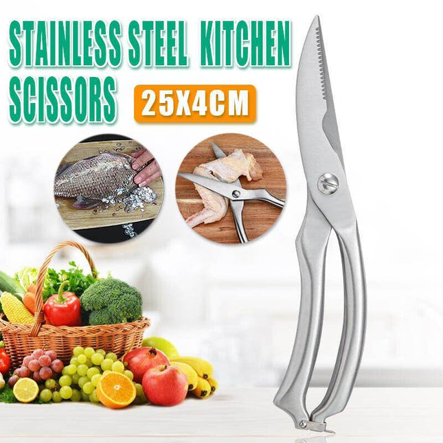 Knives Kitchen Shears Stainless Steel Poultry Fish Chicken Bone Kitchen Scissors - Aimall