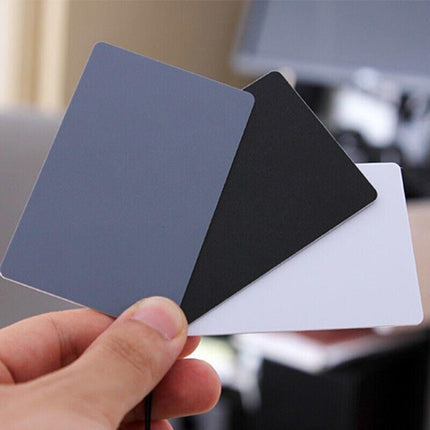 White Balance Card 18% Grey/White/Black Exposure Digital Manual photography AU - Aimall