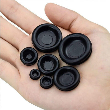 200 PCS Auto Rubber Grommet Assortment Set Fastener Kit Blanking 7 Popular Sizes - Aimall