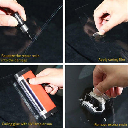 Repair Glass Windshield Kit Window Crack Car Tool Screen Resin Phone NEW AU - Aimall