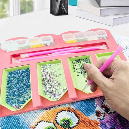 Diamond Painting Tray Organizer Holder Kit Drill Pens Tools Accessories DIY AU - Aimall