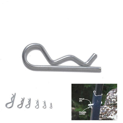 100PCS R Clips Pin Heavey Duty Hitch Zinc Plated Assortment Tractor New AU Stock - Aimall